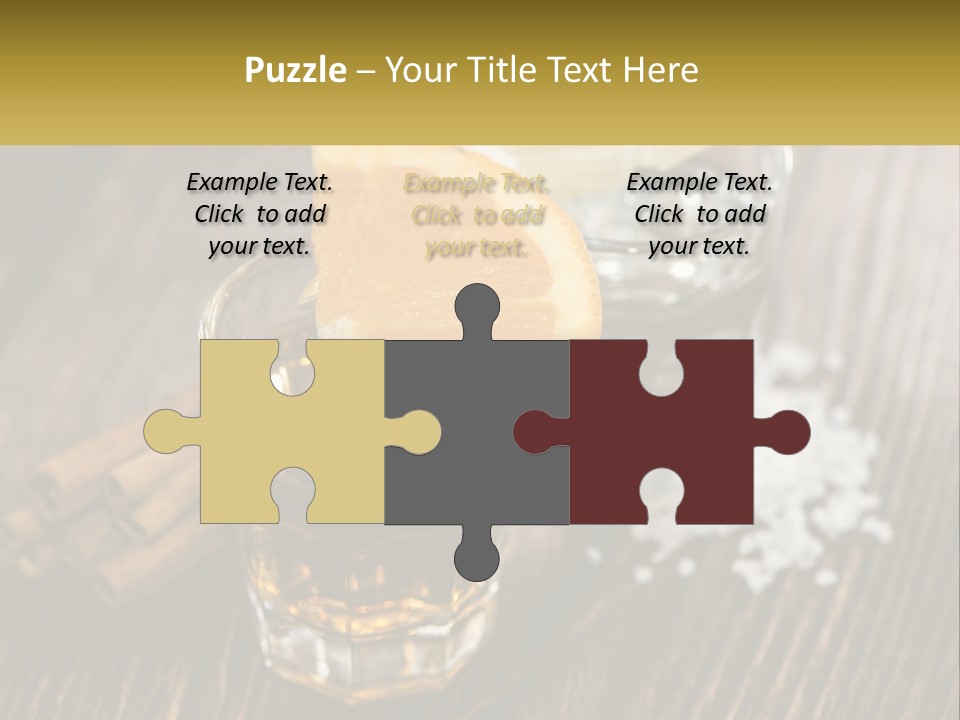 Orange, Cinnamon And Whiskey PowerPoint Template