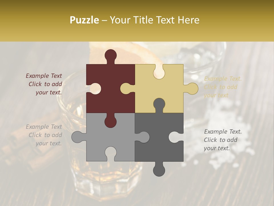 Orange, Cinnamon And Whiskey PowerPoint Template