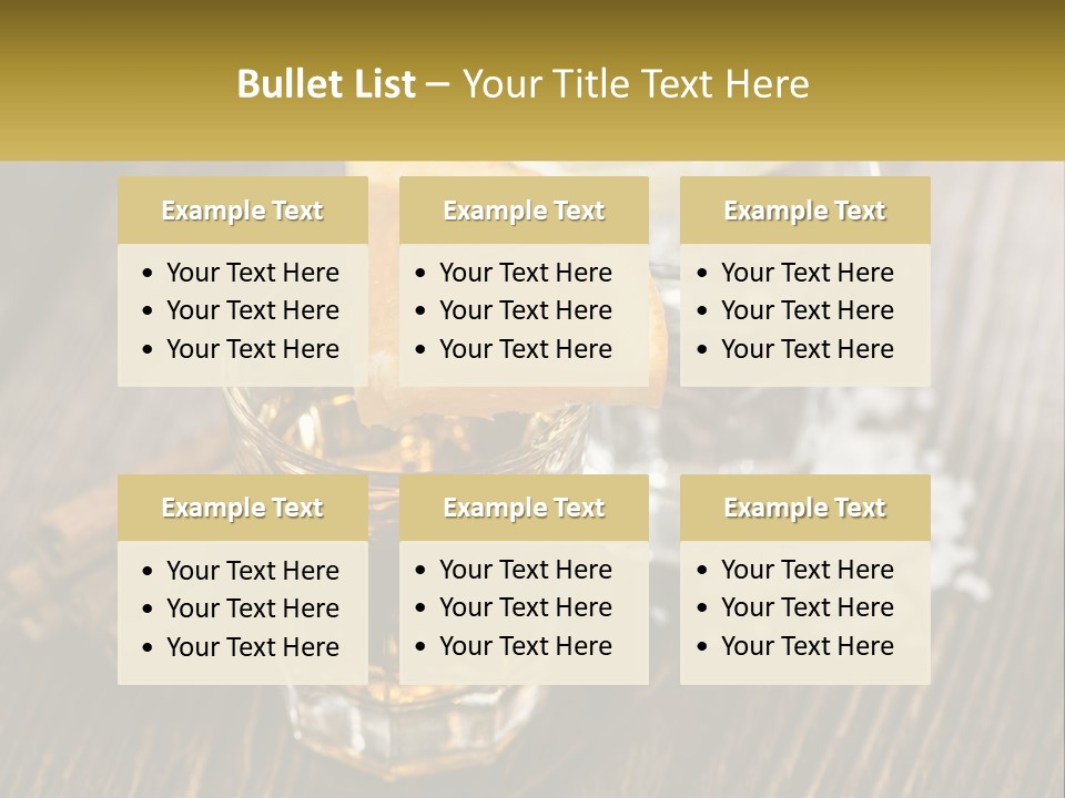 Orange, Cinnamon And Whiskey PowerPoint Template
