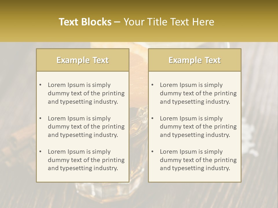 Orange, Cinnamon And Whiskey PowerPoint Template