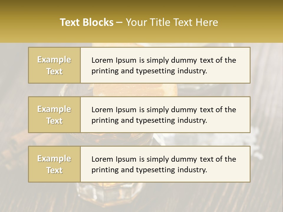 Orange, Cinnamon And Whiskey PowerPoint Template