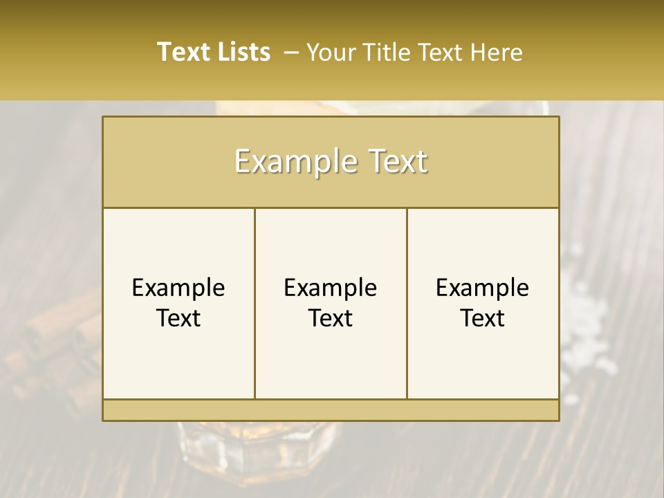 Orange, Cinnamon And Whiskey PowerPoint Template