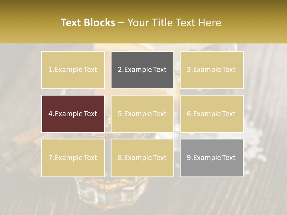 Orange, Cinnamon And Whiskey PowerPoint Template