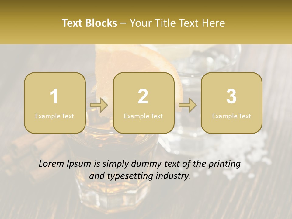 Orange, Cinnamon And Whiskey PowerPoint Template