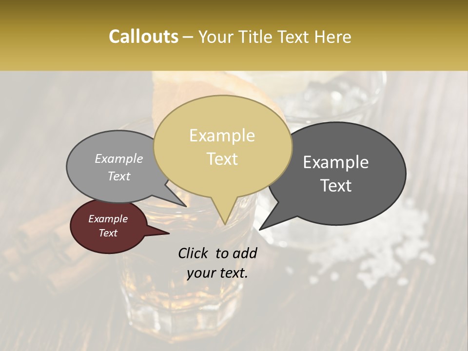 Orange, Cinnamon And Whiskey PowerPoint Template