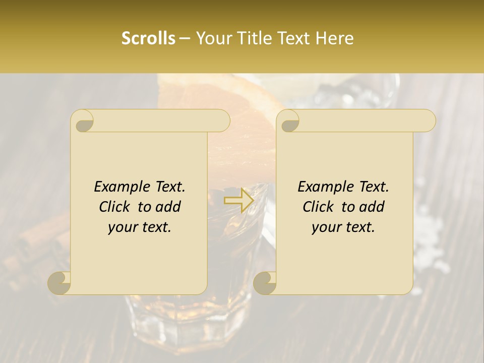 Orange, Cinnamon And Whiskey PowerPoint Template