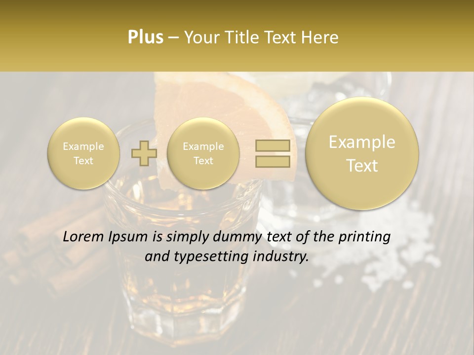 Orange, Cinnamon And Whiskey PowerPoint Template