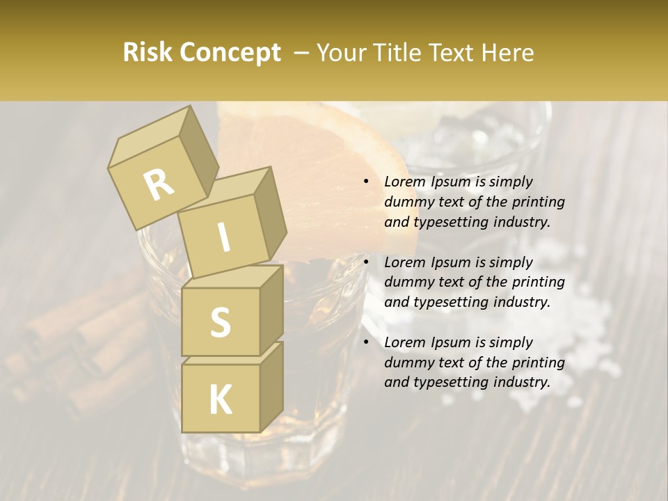 Orange, Cinnamon And Whiskey PowerPoint Template