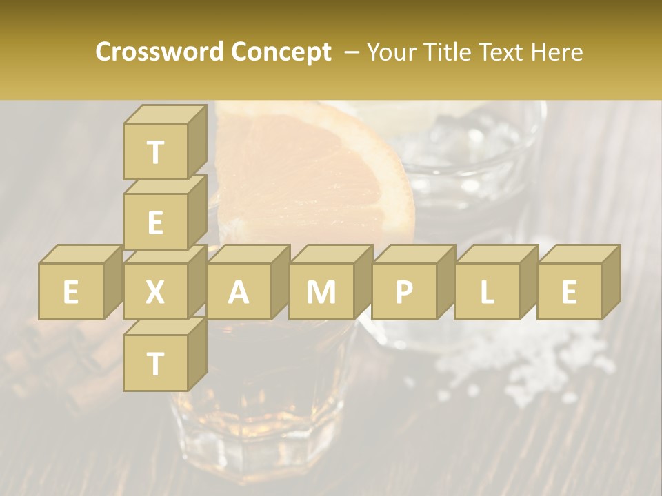 Orange, Cinnamon And Whiskey PowerPoint Template