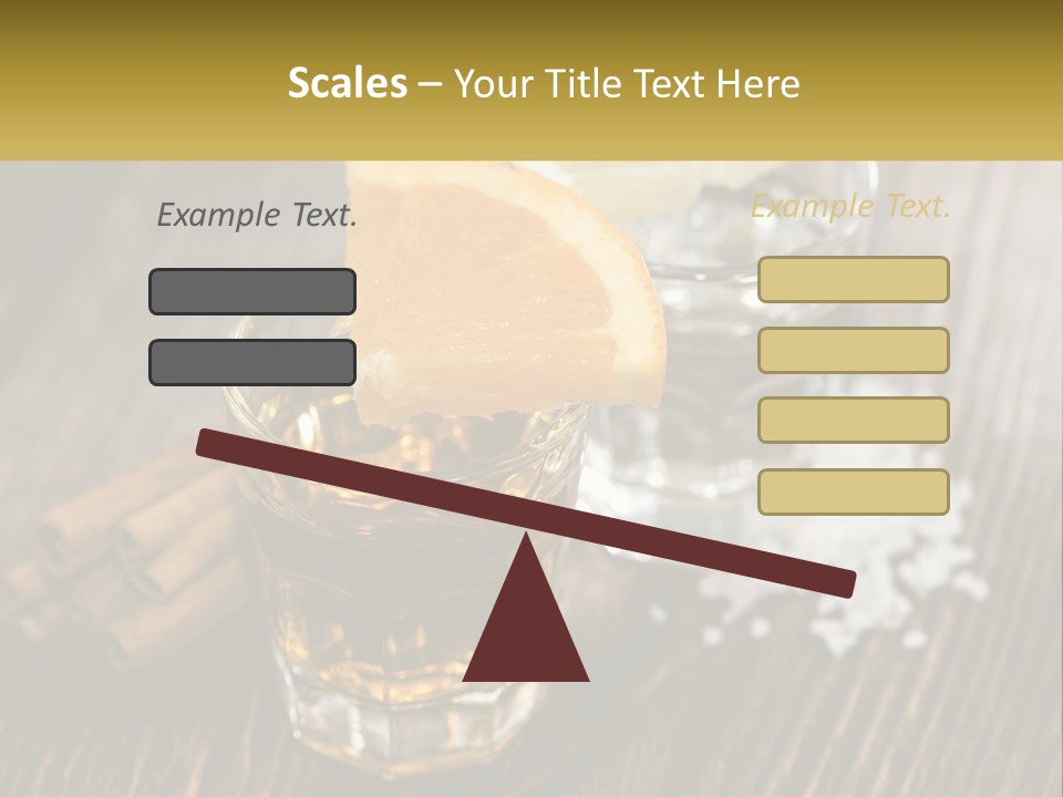 Orange, Cinnamon And Whiskey PowerPoint Template
