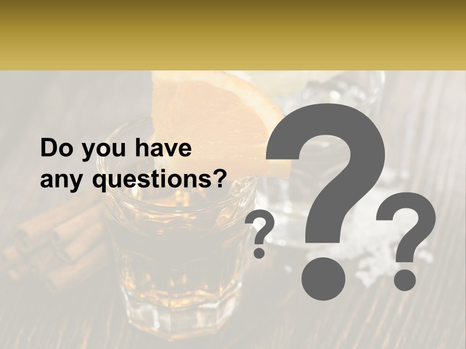 Orange, Cinnamon And Whiskey PowerPoint Template