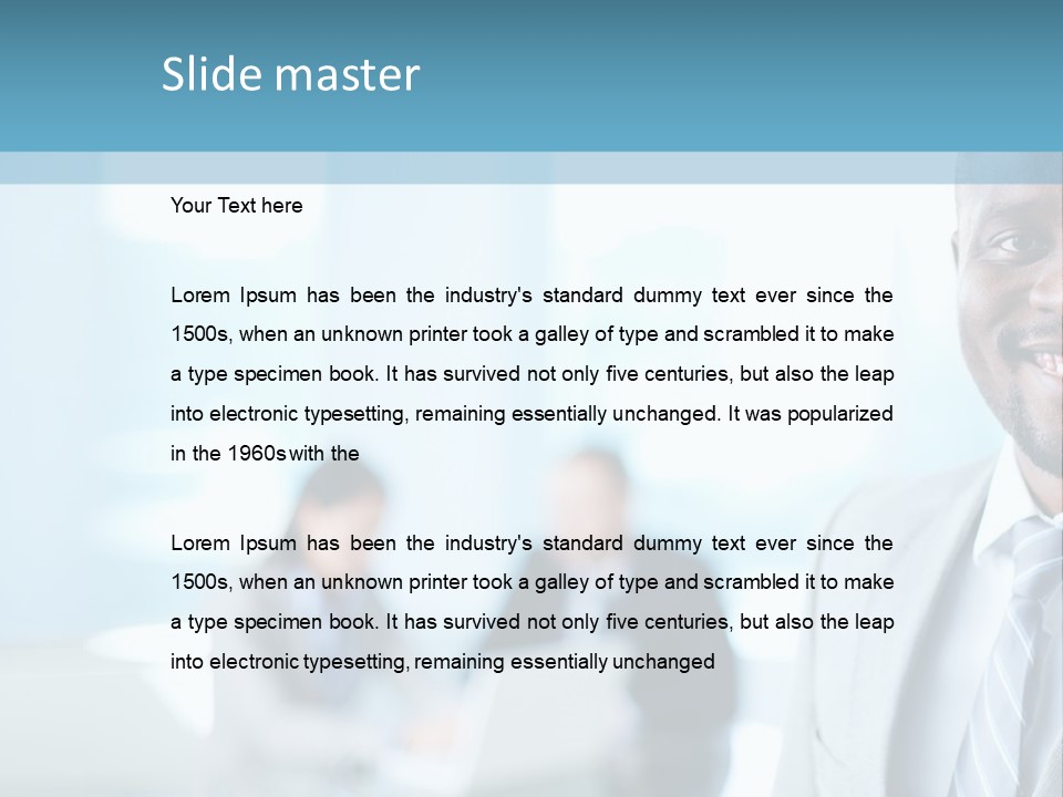 A Member Of The Team PowerPoint Template