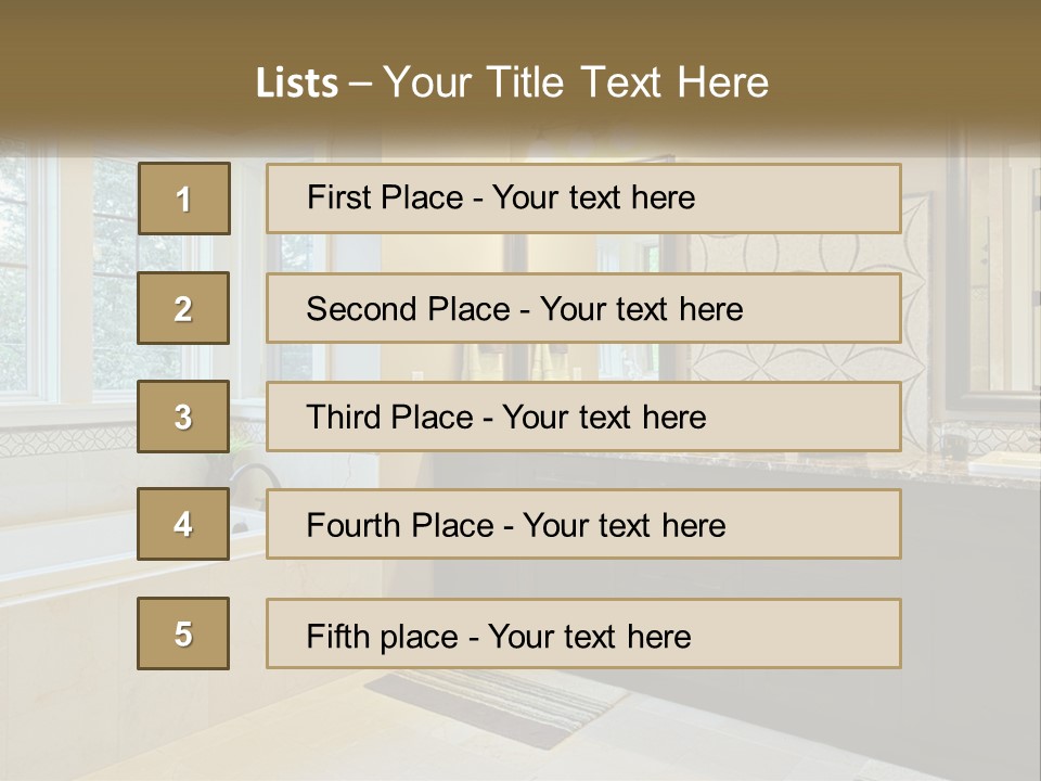 Bathroom Interior PowerPoint Template