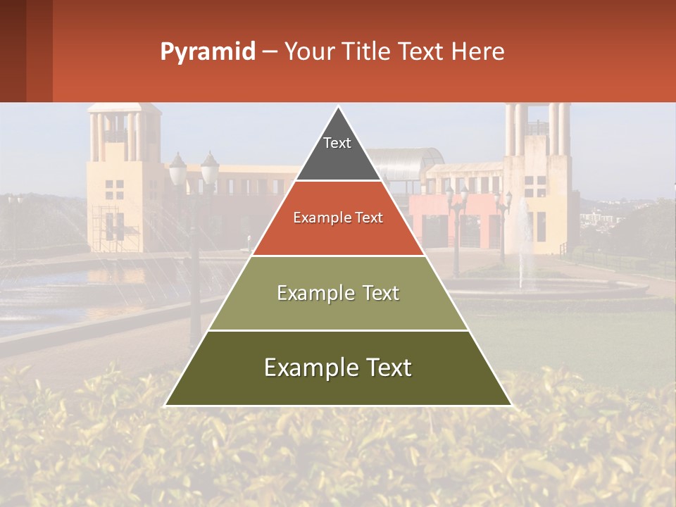 House With A Large Pool PowerPoint Template