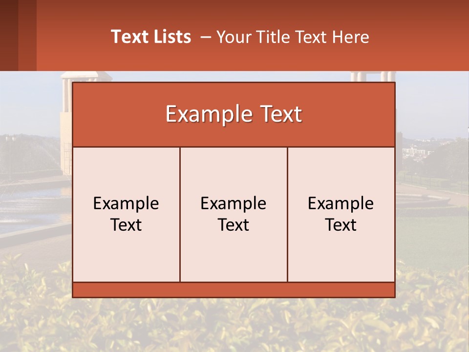 House With A Large Pool PowerPoint Template