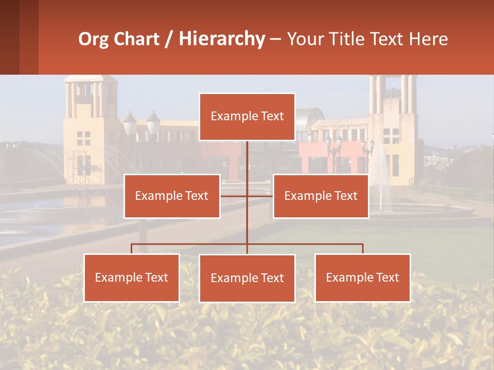 House With A Large Pool PowerPoint Template