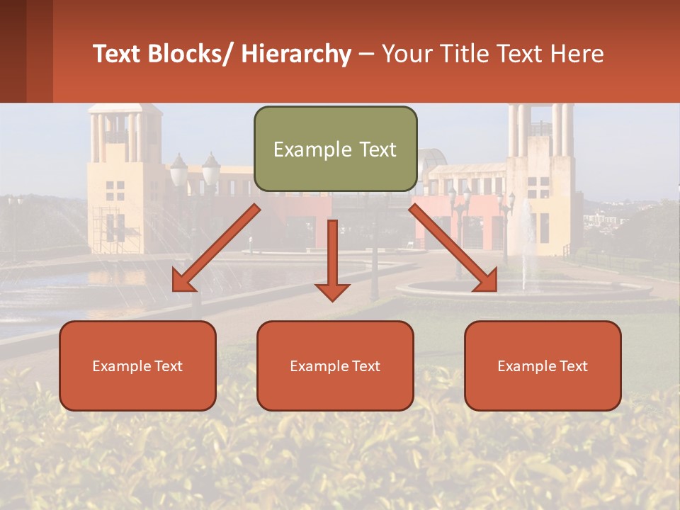 House With A Large Pool PowerPoint Template