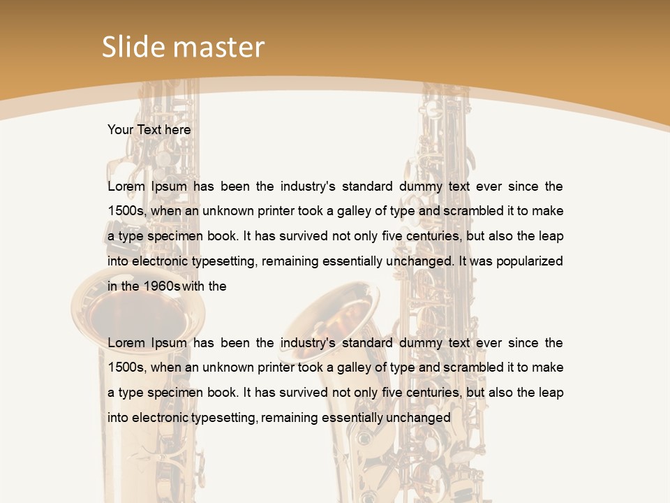 Saxophone PowerPoint Template