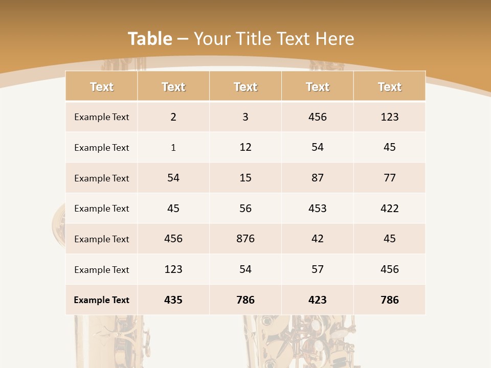 Saxophone PowerPoint Template