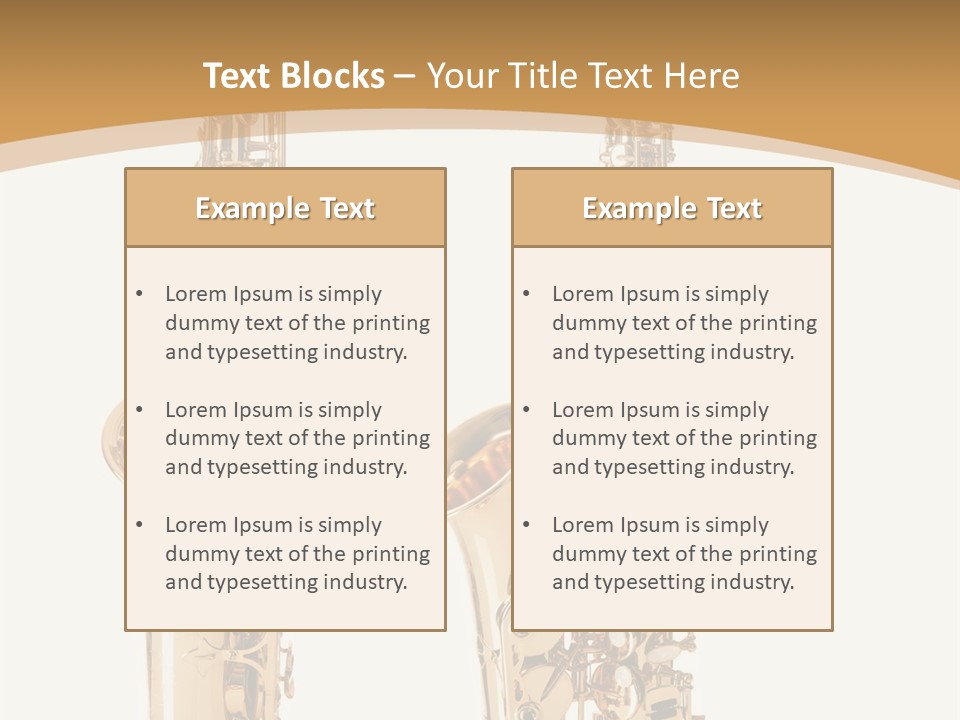 Saxophone PowerPoint Template