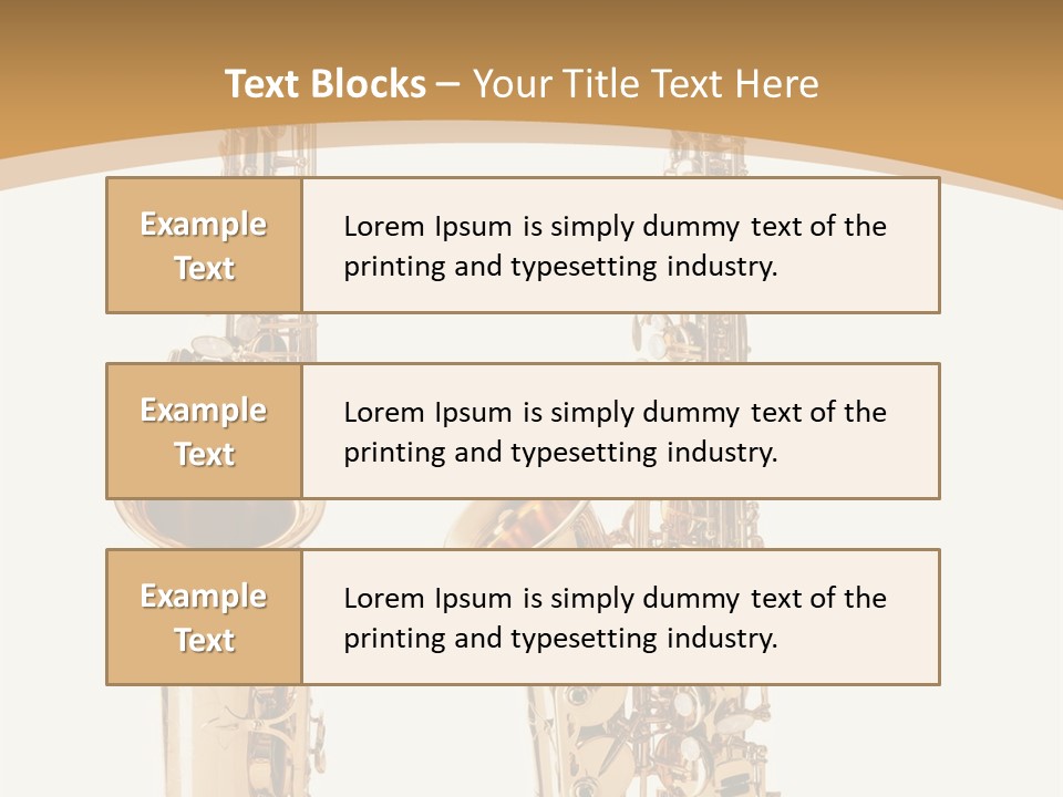 Saxophone PowerPoint Template