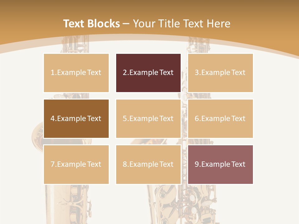 Saxophone PowerPoint Template