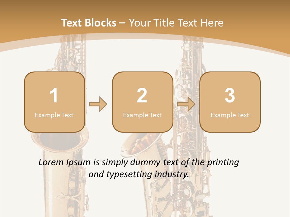 Saxophone PowerPoint Template