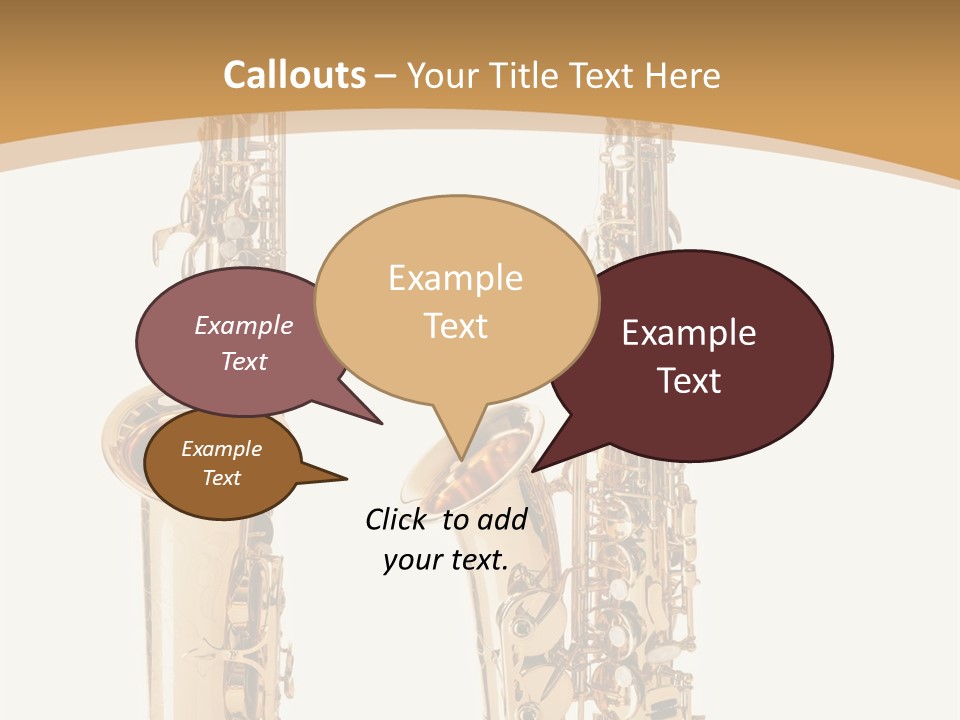 Saxophone PowerPoint Template