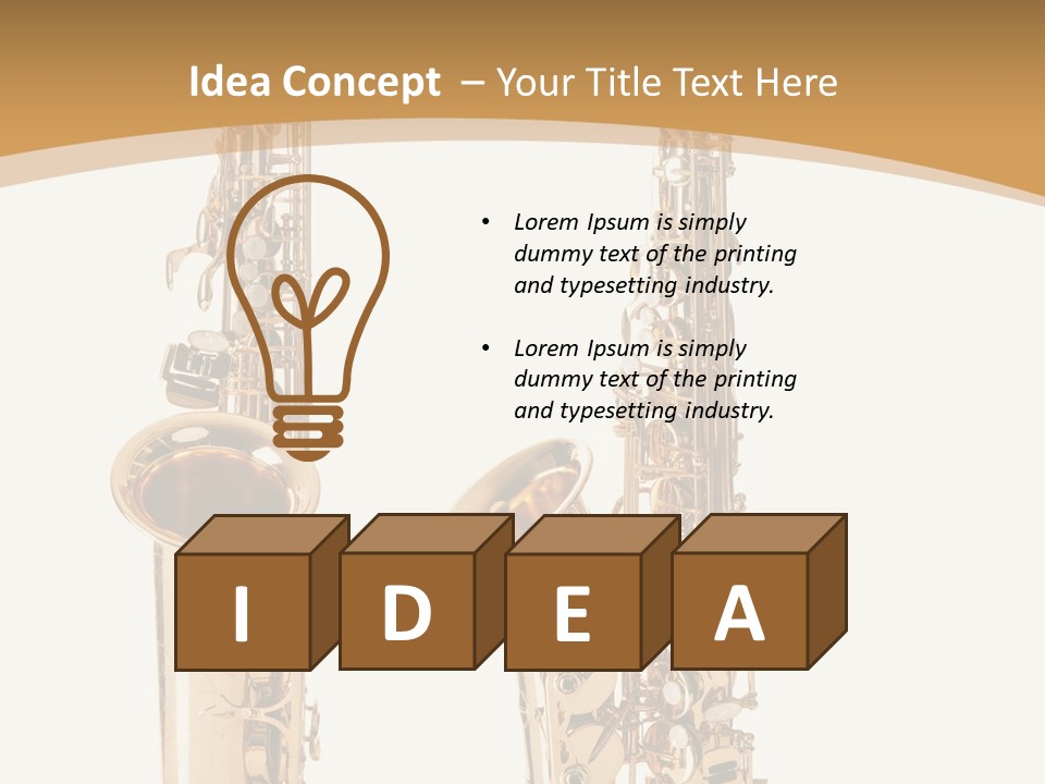 Saxophone PowerPoint Template