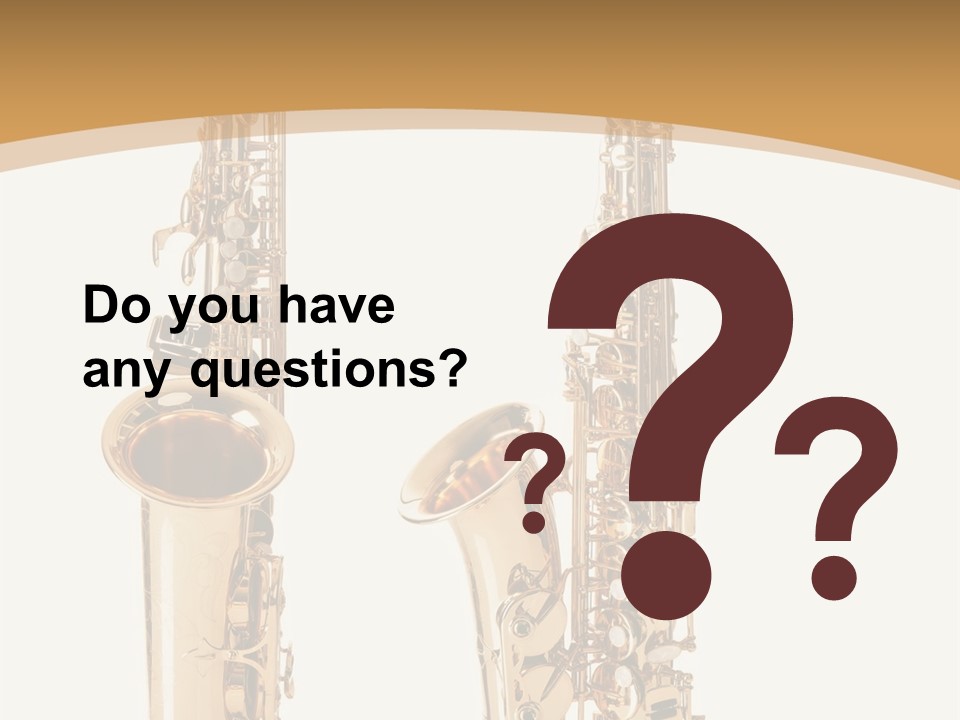 Saxophone PowerPoint Template