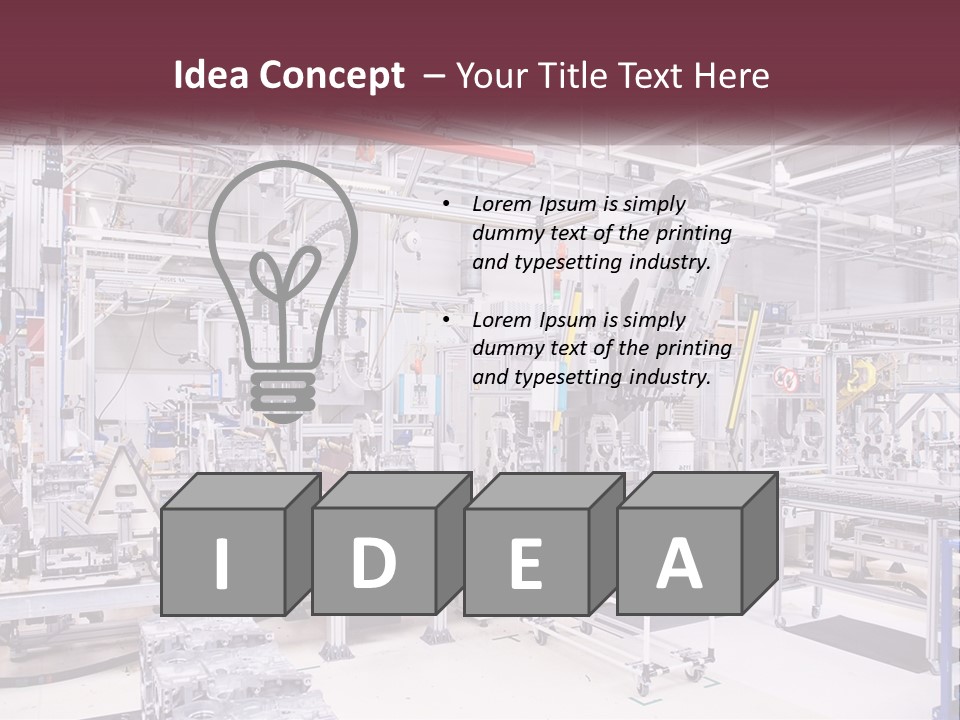 Production Chain PowerPoint Template