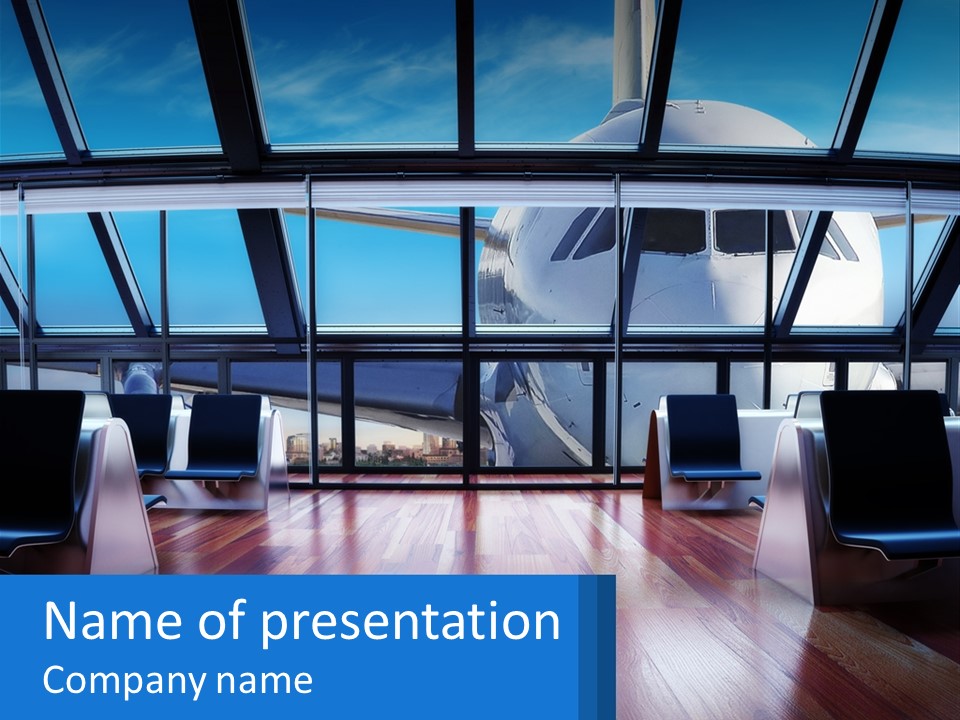Vip Lounge At The Airport PowerPoint Template
