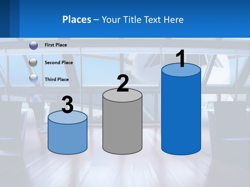 Vip Lounge At The Airport PowerPoint Template