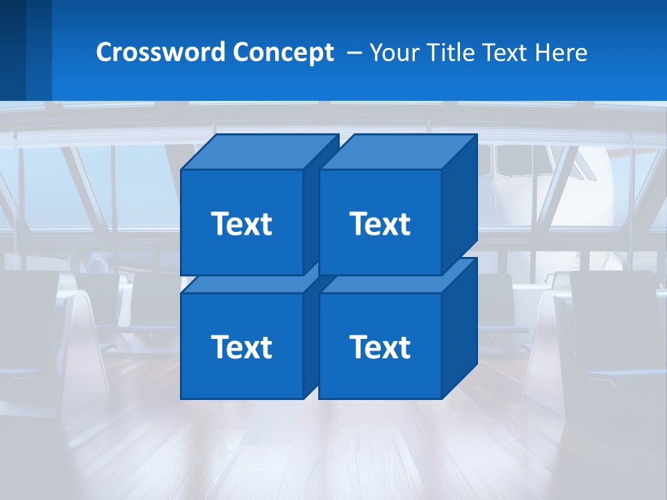 Vip Lounge At The Airport PowerPoint Template