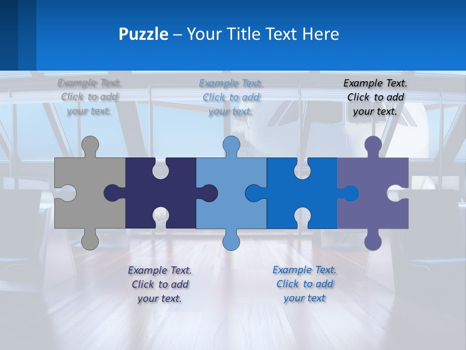 Vip Lounge At The Airport PowerPoint Template