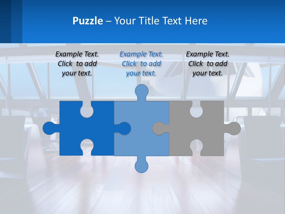 Vip Lounge At The Airport PowerPoint Template