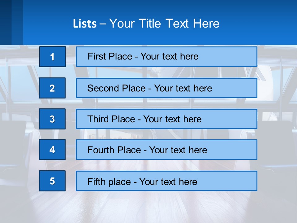 Vip Lounge At The Airport PowerPoint Template