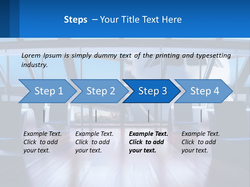 Vip Lounge At The Airport PowerPoint Template