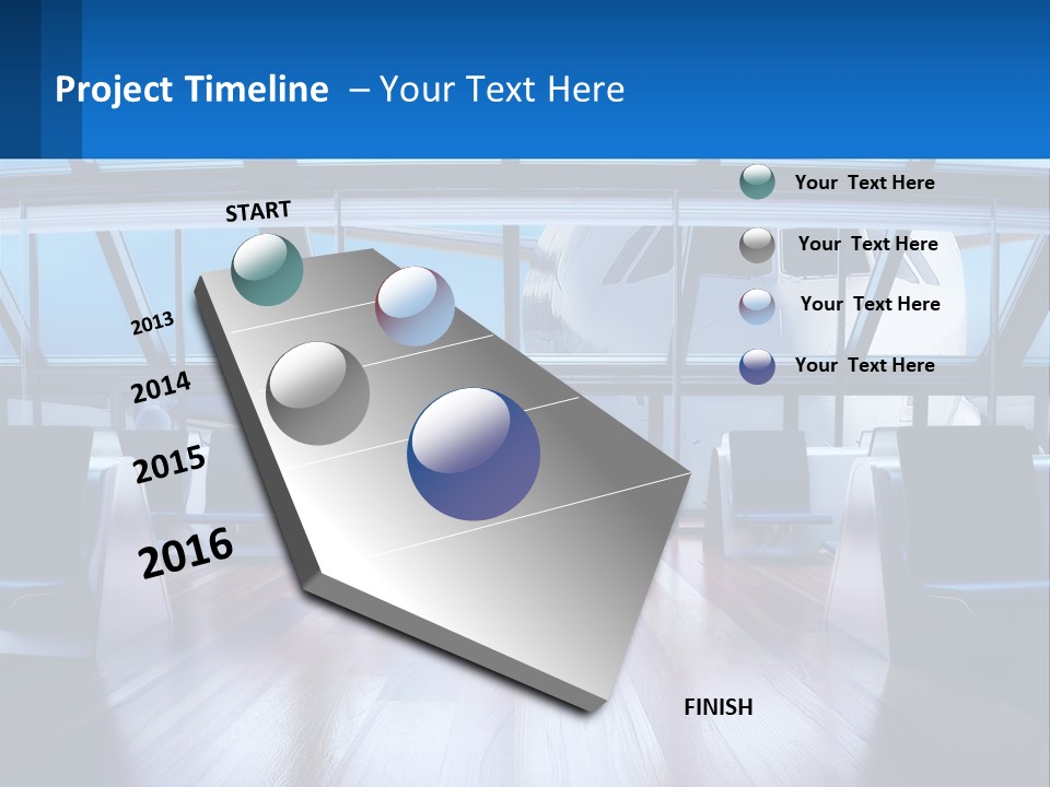 Vip Lounge At The Airport PowerPoint Template