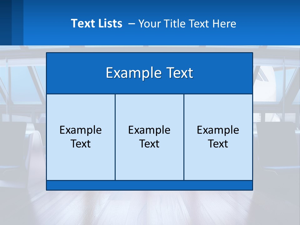 Vip Lounge At The Airport PowerPoint Template