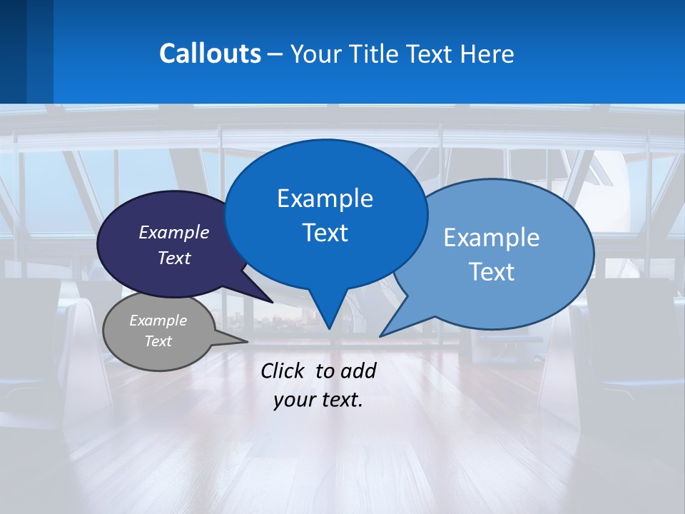 Vip Lounge At The Airport PowerPoint Template