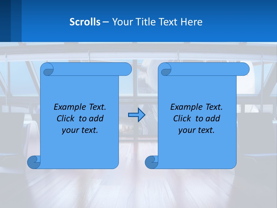 Vip Lounge At The Airport PowerPoint Template