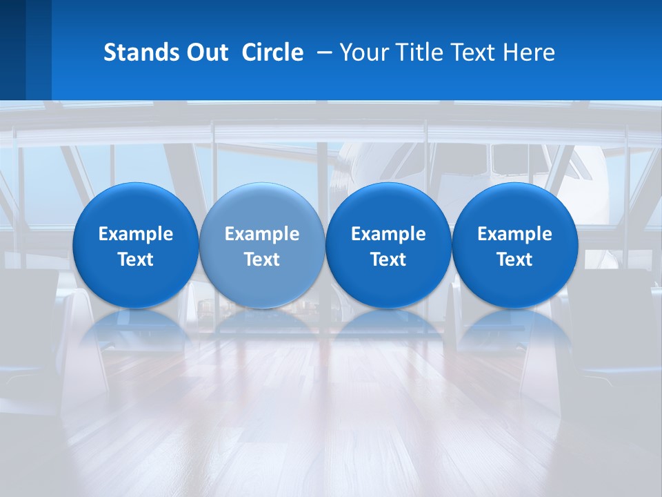 Vip Lounge At The Airport PowerPoint Template