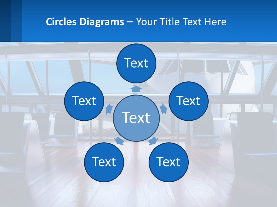Vip Lounge At The Airport PowerPoint Template