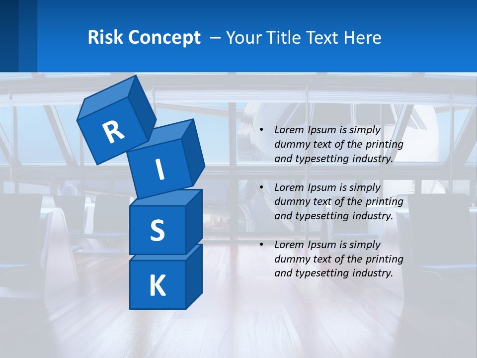 Vip Lounge At The Airport PowerPoint Template