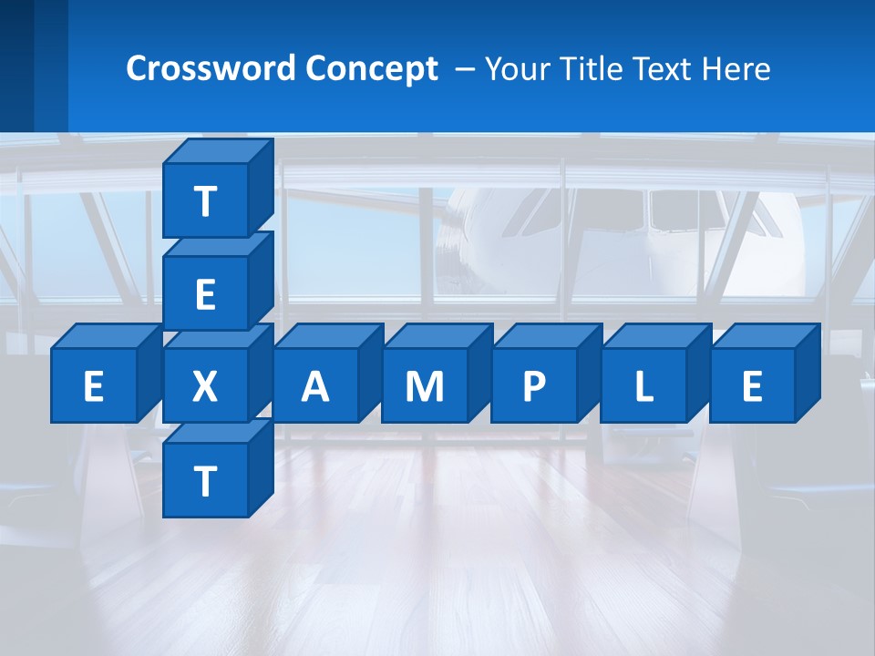 Vip Lounge At The Airport PowerPoint Template