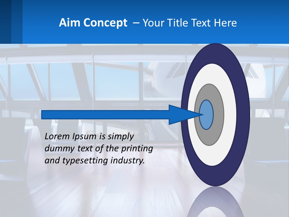 Vip Lounge At The Airport PowerPoint Template