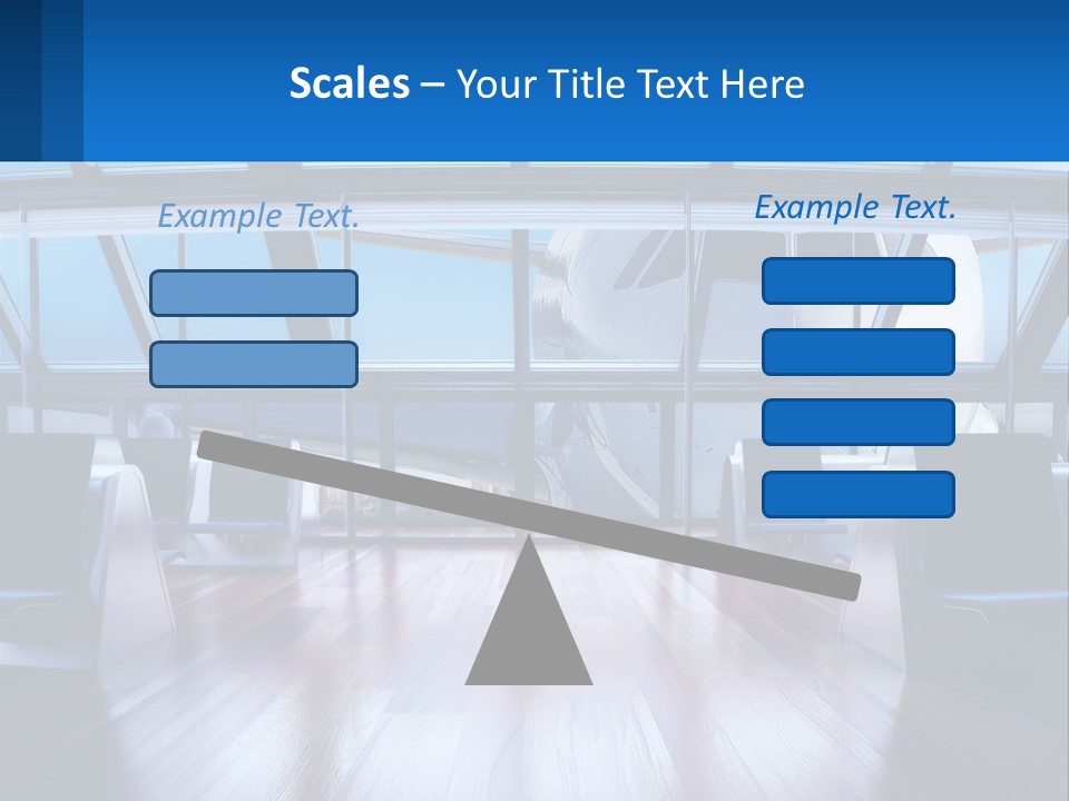 Vip Lounge At The Airport PowerPoint Template