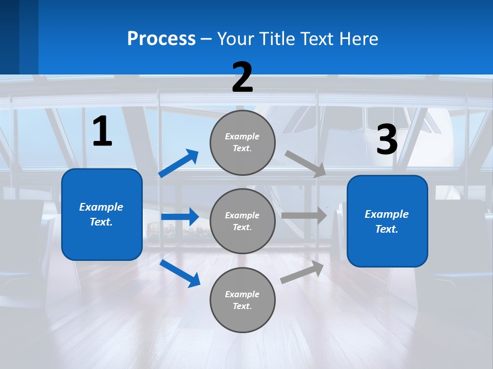 Vip Lounge At The Airport PowerPoint Template