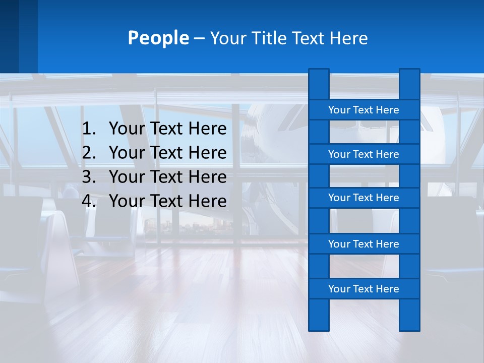Vip Lounge At The Airport PowerPoint Template